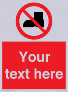 Custom No outdoor footwear